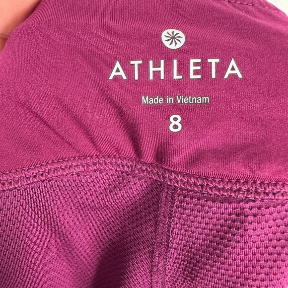 Athleta Athletic Skort Womens 8 Activewear Pink Purple Built-In Shorts Y2K Gym‎ - Picture 2 of 7
